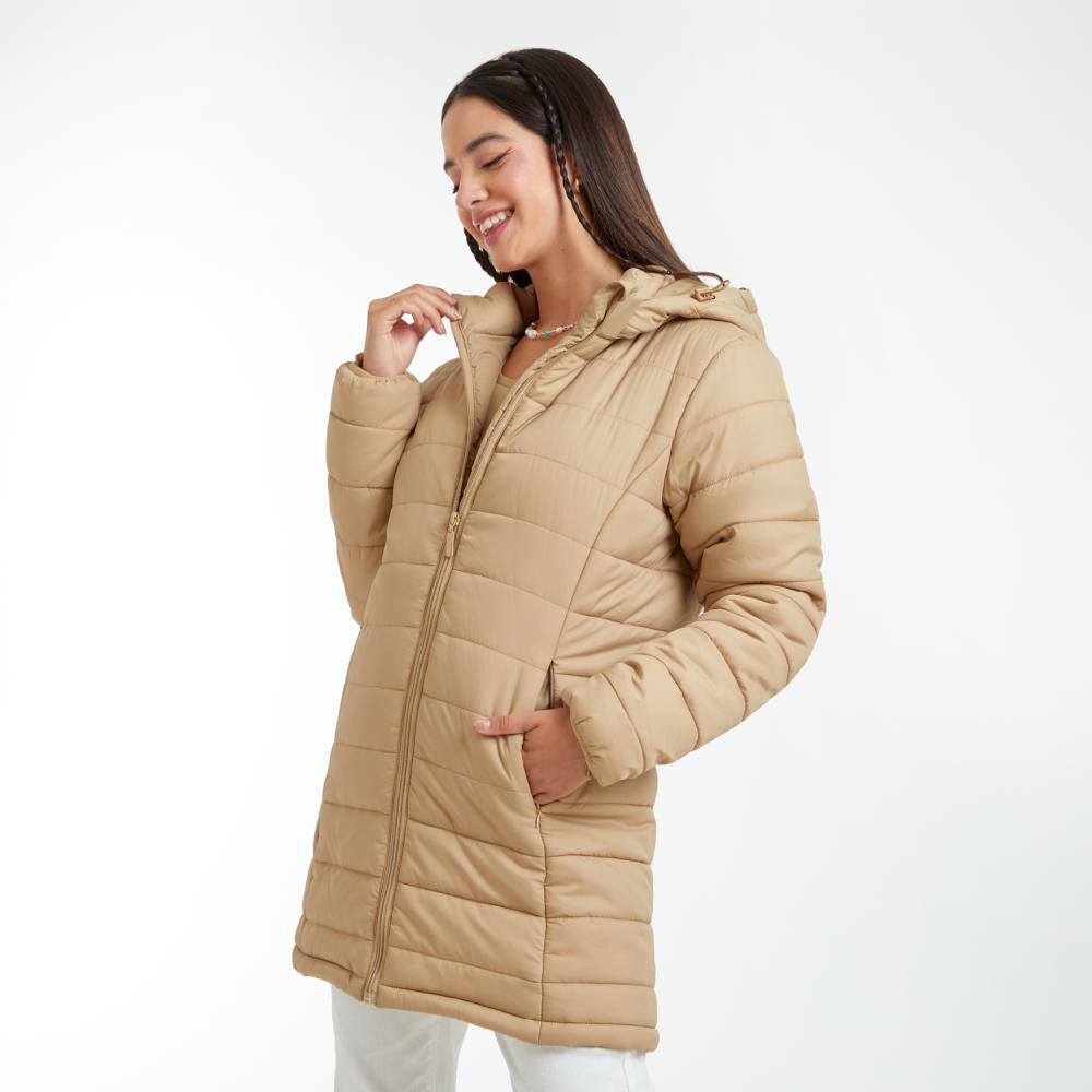 Parka B&aacute;sica Regular Cuello Alto Con Capucha Mujer Freedom image number 2.0
