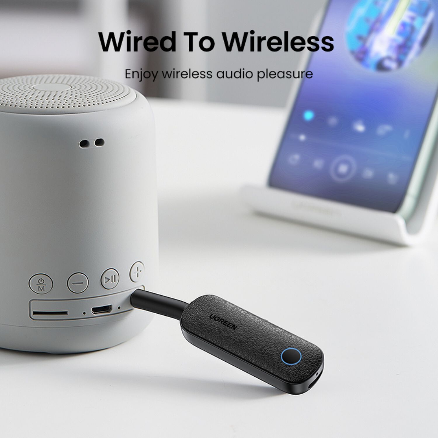 Transmisor Receptor Bluetooth 5.0 Plug 3.5mm Flexible Ugreen Cm403 image number 3.0