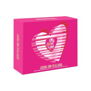 Set De Perfumería Mujer Love Love Love Agatha Ruiz De La Prada / 80 Ml / Edt + Megaspritzer 10ml