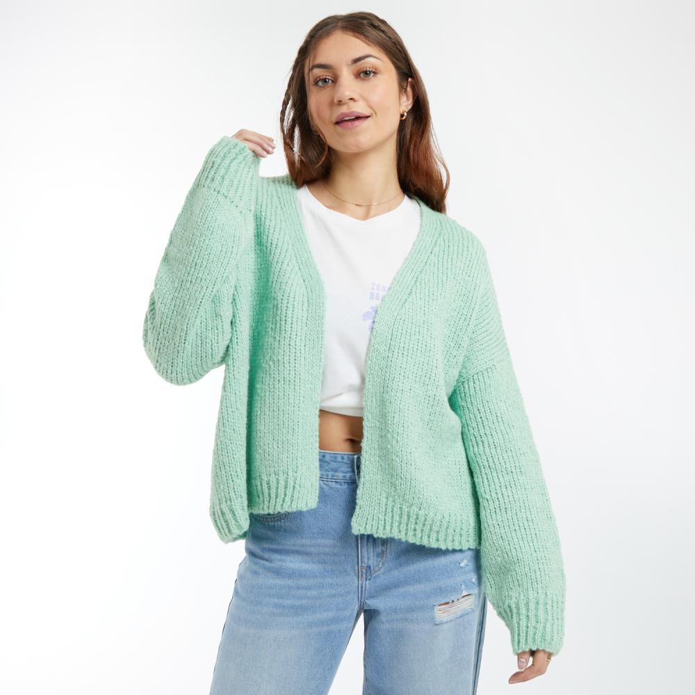 Sweater Corto Abierto Manga Larga Mujer Ocean Pacific image number 0.0