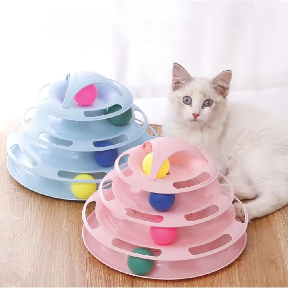 Juguete Para Gatos Mascotas De 3 Niveles Con Pelotas image number 2.0