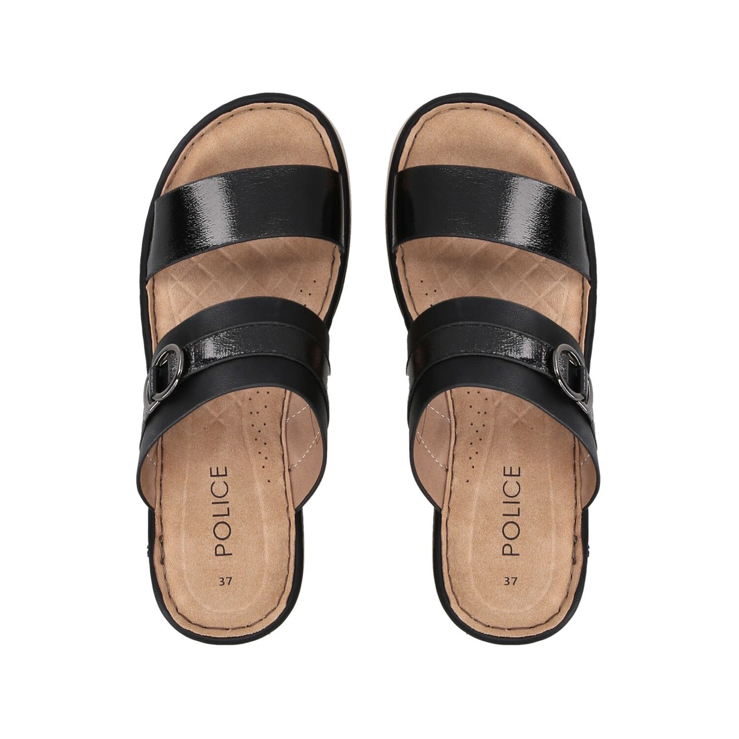 Sandalia Mujer Negro Plataforma Antonela Police image number 1.0