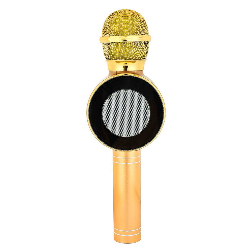 Micr&oacute;fono Port&aacute;til Altavoz Bluetooth Para Smartphones Dorado image number 4.0