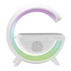 Parlante G Bluetooth Luz Rgb Y Cargador Qi Wireless Iphone