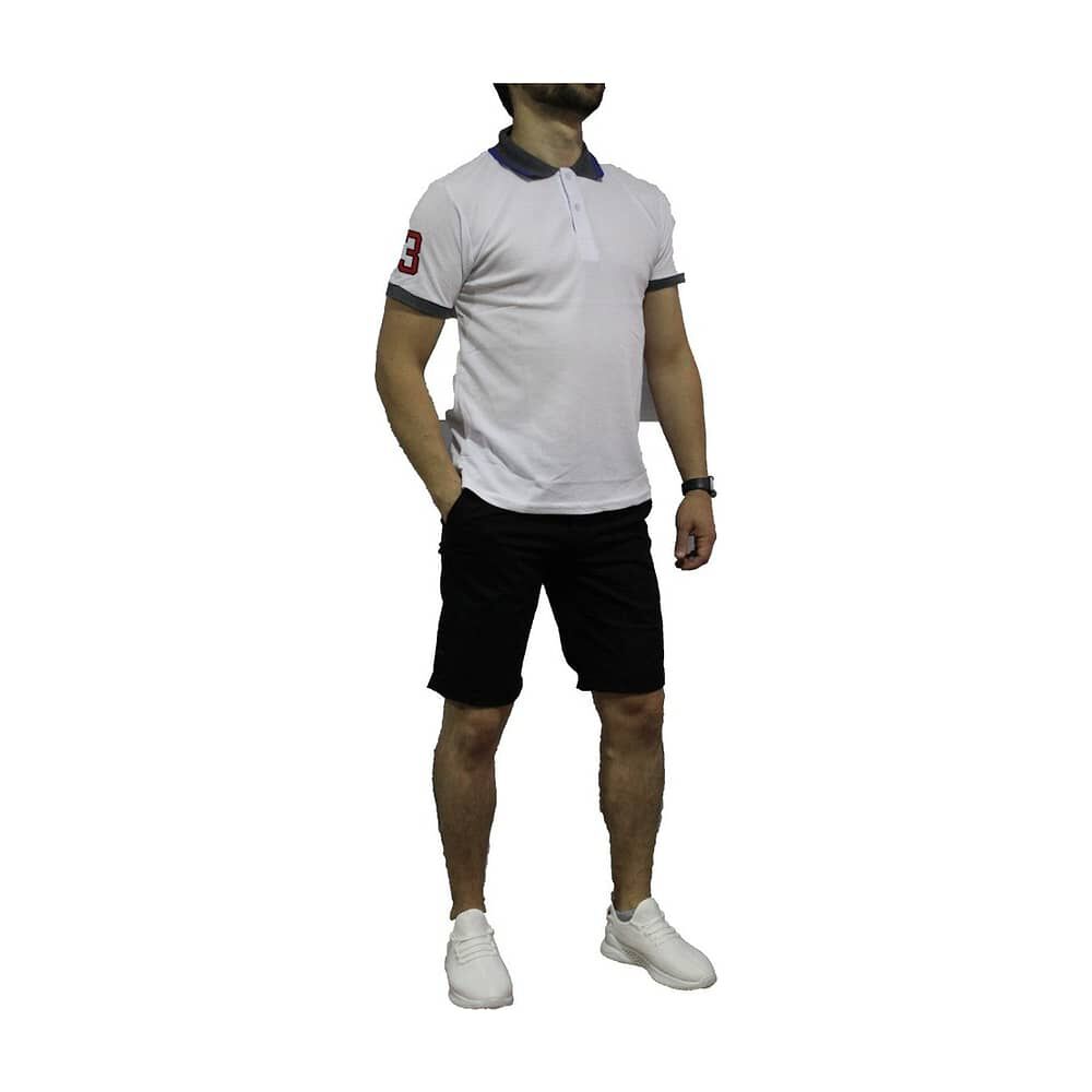 Polera Pique Slim Fit Blanco image number 4.0