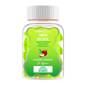 Vinagre De Manzana Detox + Vitaminas Farma Bear 60 Gomitas