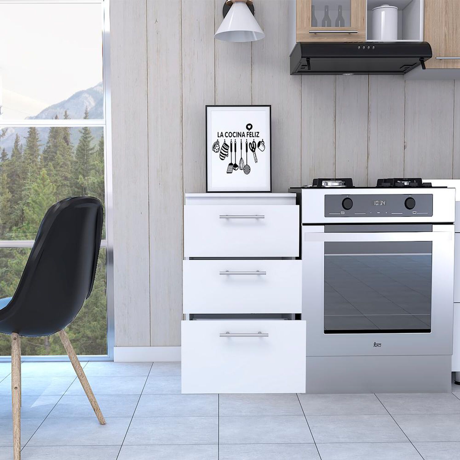 Mueble Inferior Tuhome Manchester / 3 Cajones image number 3.0