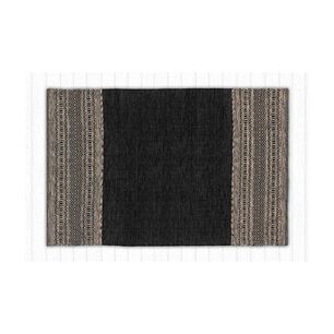 Alfombra Kilim Mediana Gris Oscuro