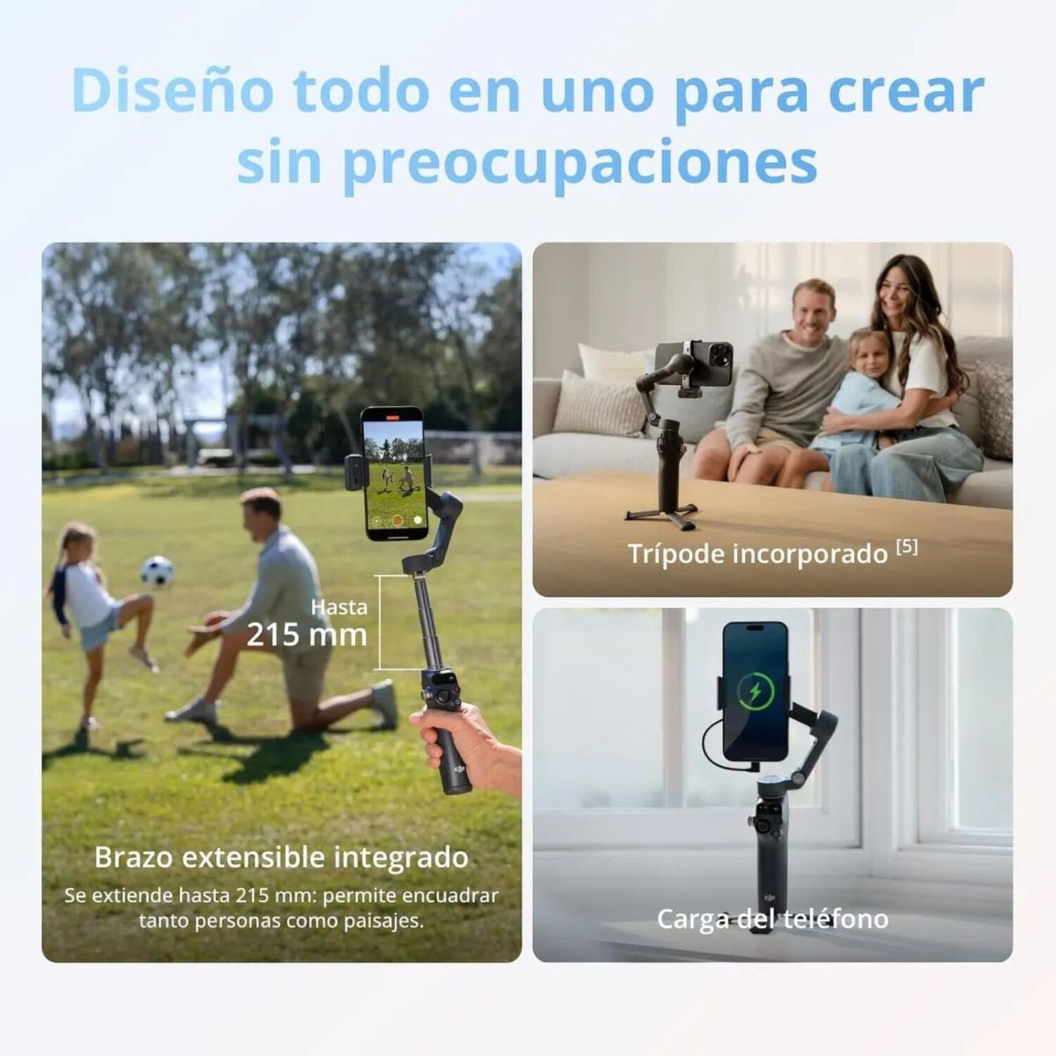 Dji Osmo Mobile 8 Gimbal Estabilizador 360 Modulo Ia image number 5.0