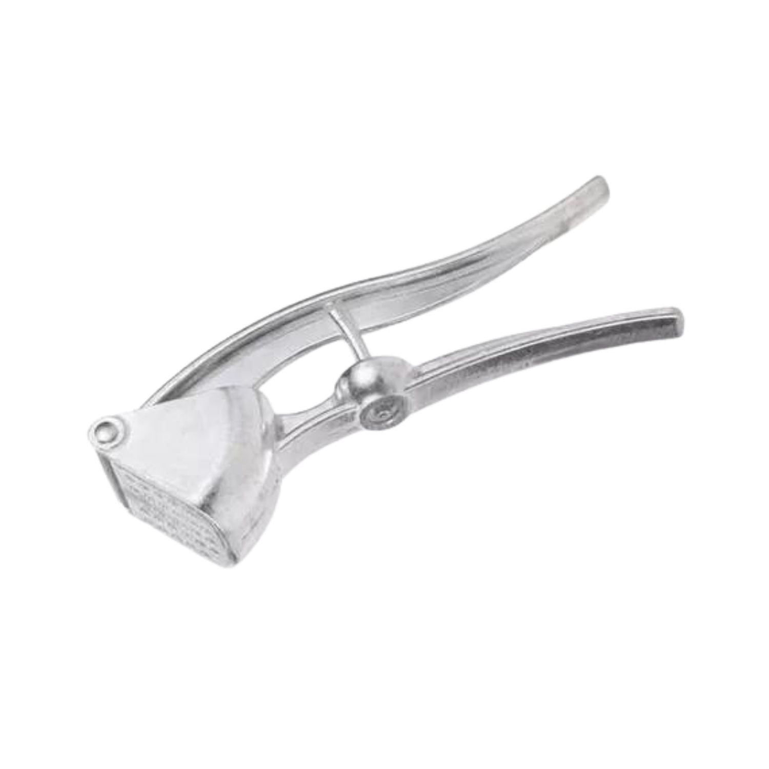 Prensa De Ajos 18cm Plata Herramienta De Cocina Eficiente image number 0.0