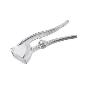 Prensa De Ajos 18cm Plata Herramienta De Cocina Eficiente