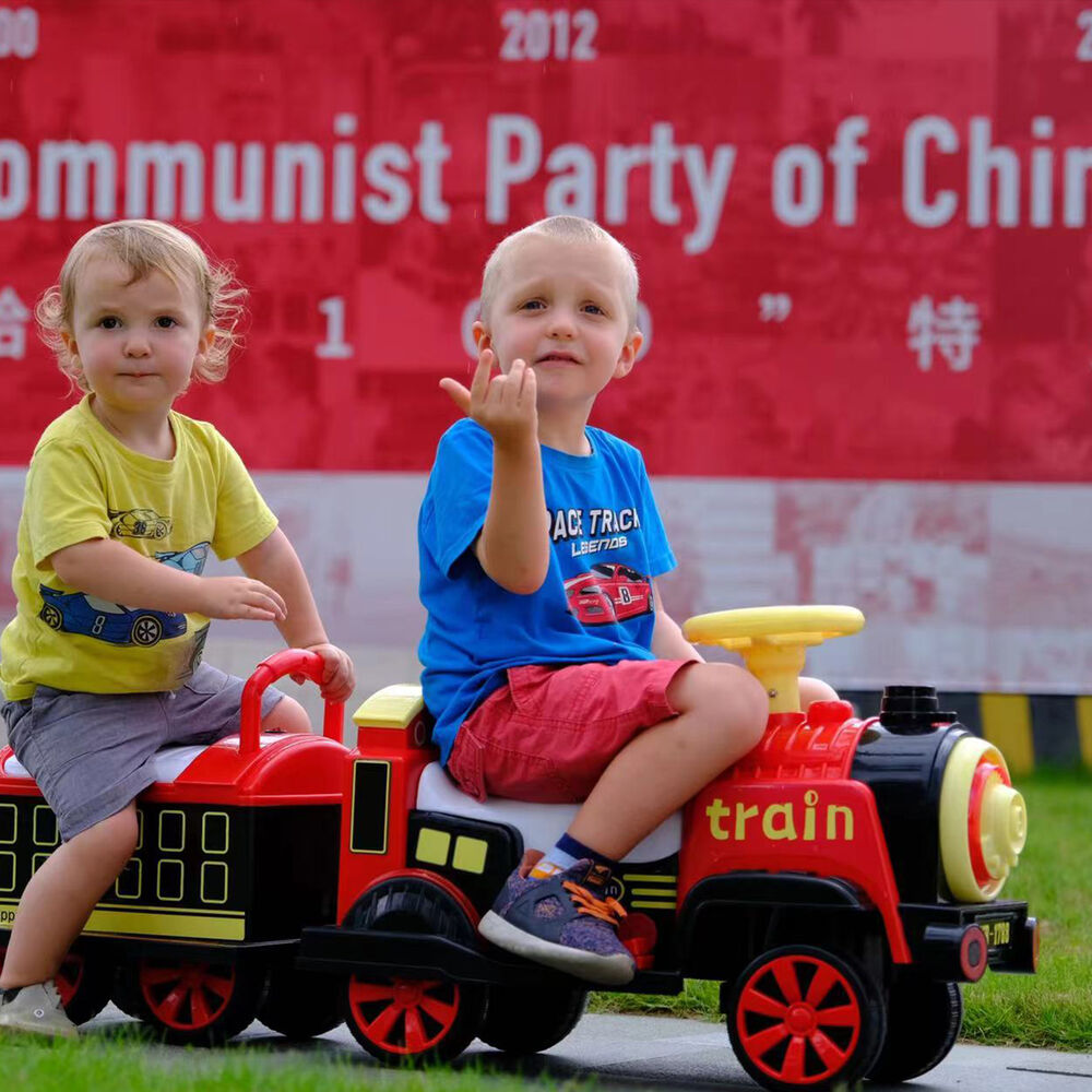 Tren A Batería Ferrocarril Rojo Bebesit image number 2.0