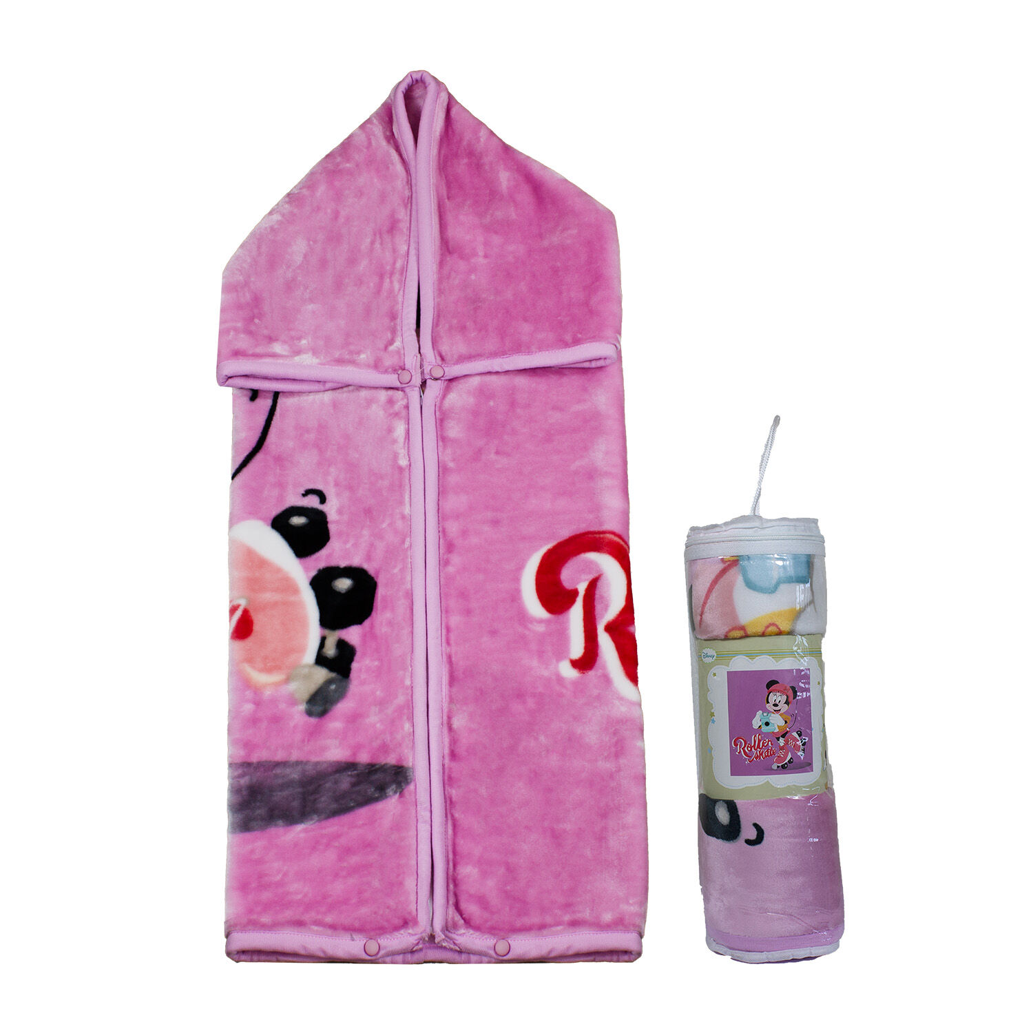 Saco Con Broche Ultra Soft Minnie Roller 80x110cm Rosado image number 1.0