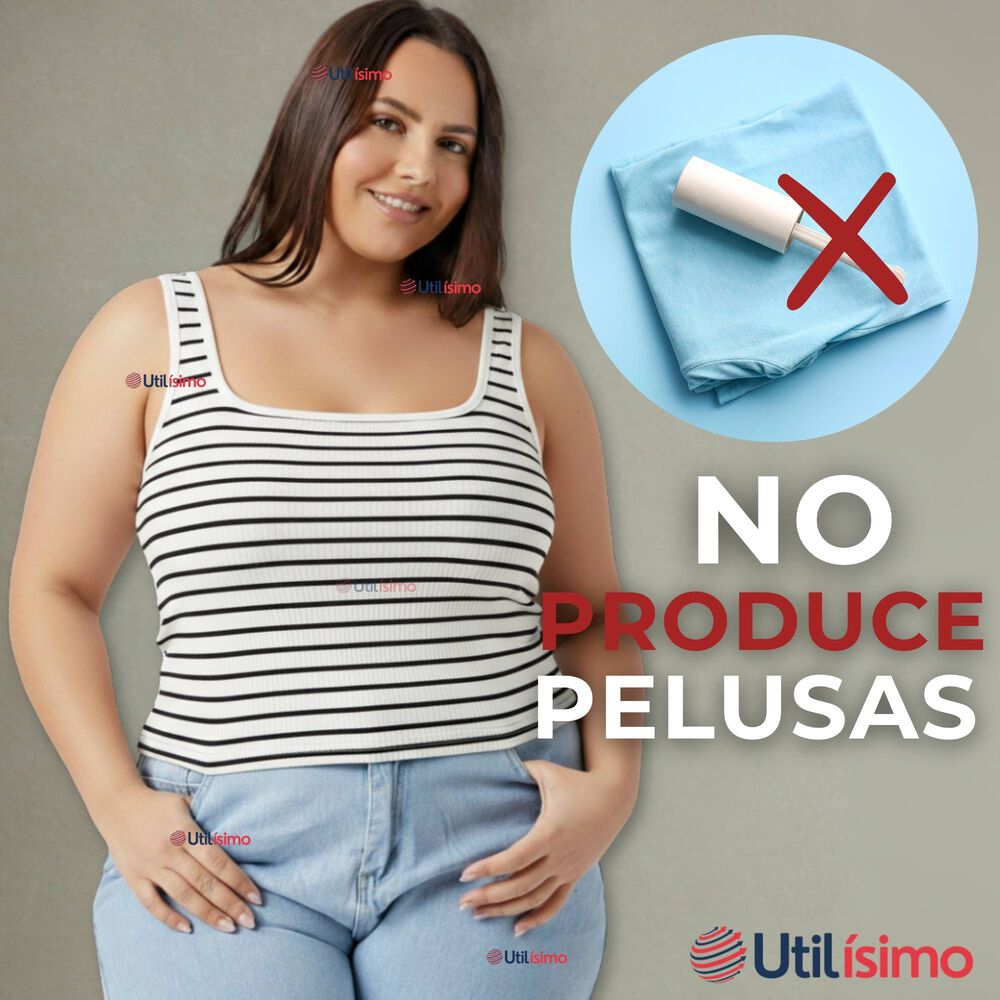 Camiseta Rayas 100% Algodón Básica Lisa Elástica Mujer Colores Surtidos image number 9.0