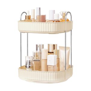 Organizador De Maquillaje 2 Niveles Giratorio 360