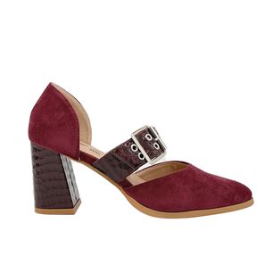 Zapato Para Mujer Puntiagudo Burdeo Danicolle