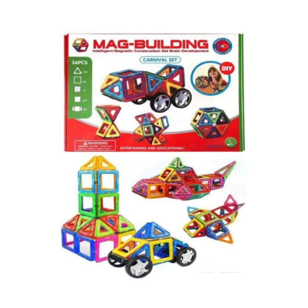 Set De Construcci&oacute;n Magn&eacute;tico Carnival 36piezas image number 1.0