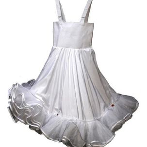 Falso Vestido Cueca China De Competencia 7 Ruedos