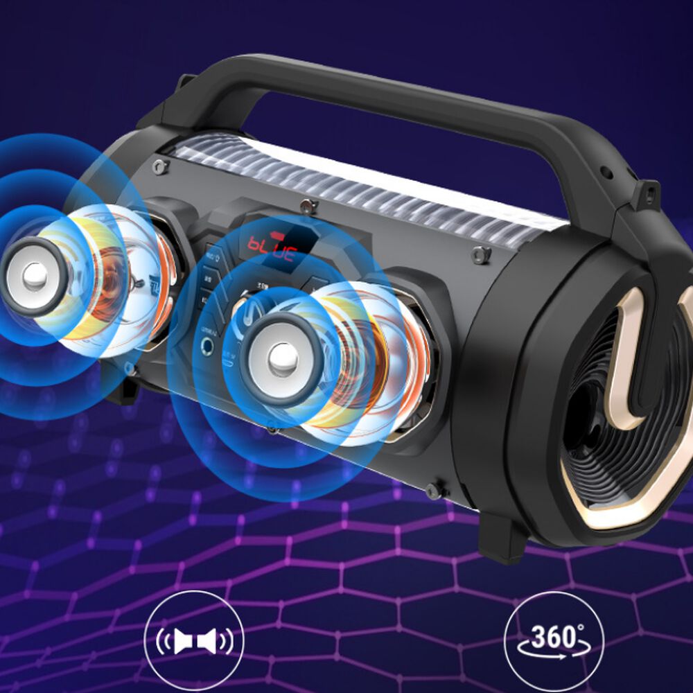 Parlante Bazuca Irt Bluetooth Fm Led Con Micrófono 30 Rms image number 4.0