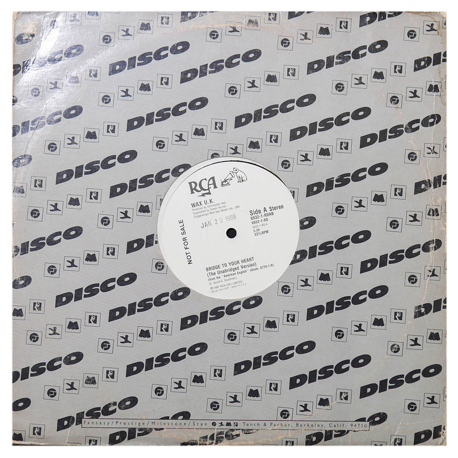 Wax - Bridge To Your Heart | 12" Maxi Single Usado image number 0.0