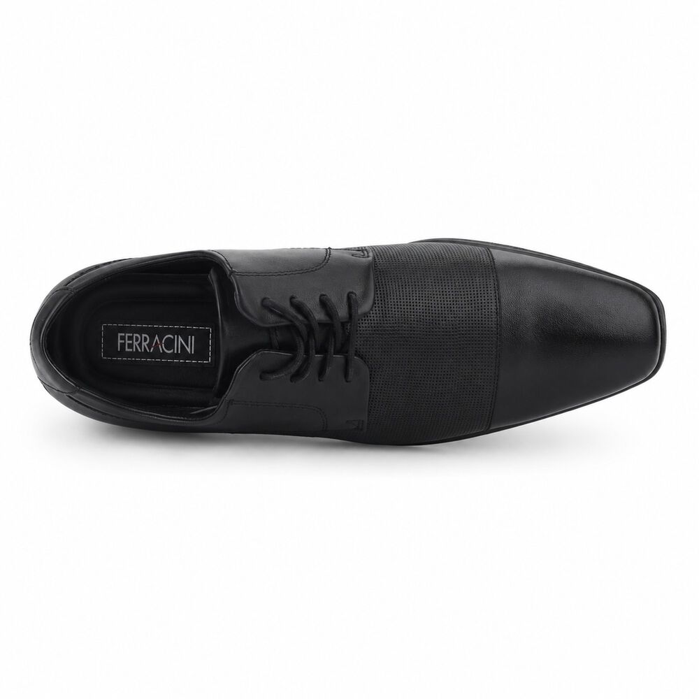 Zapato Negro Hombre Casual Ferracini 4083 Liverpool image number 4.0