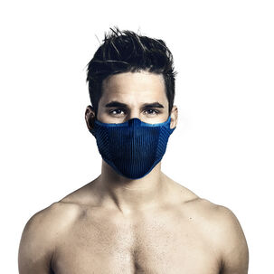 Mascara Filtrante Lavable Sin Cuello F5s E7 - Negro/azul