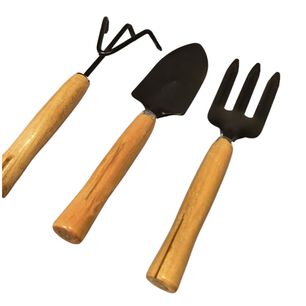 Pack 3 Piezas Herramientas Jardiner&iacute;a Mango Madera Durable