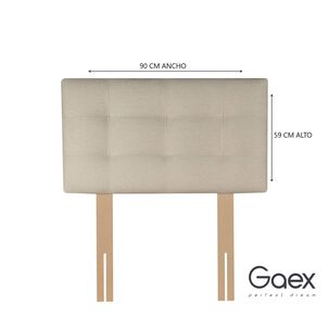 Cama Europea 1 Plaza 190 Respaldo Ginebra