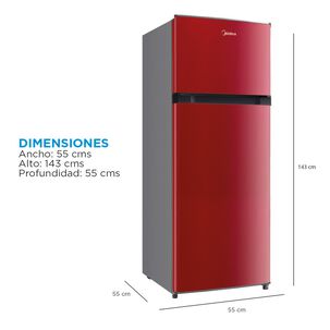 Refrigerador Top Freezer Midea MDRT294FGE13 / Frío Directo / 204 Litros / E