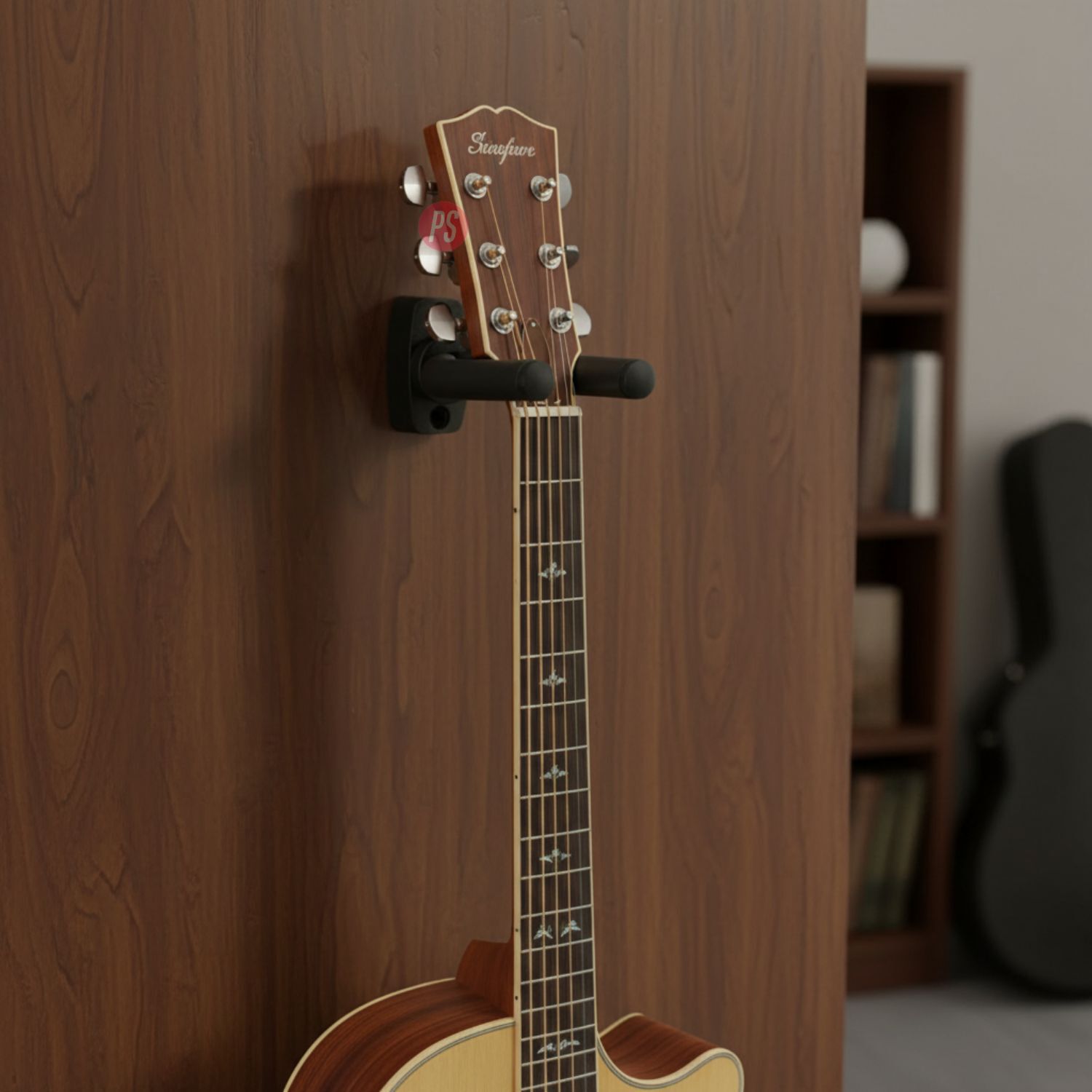Set 2 Soportes De Pared Para Guitarra Bajo Y Ukelele - Ps image number 1.0