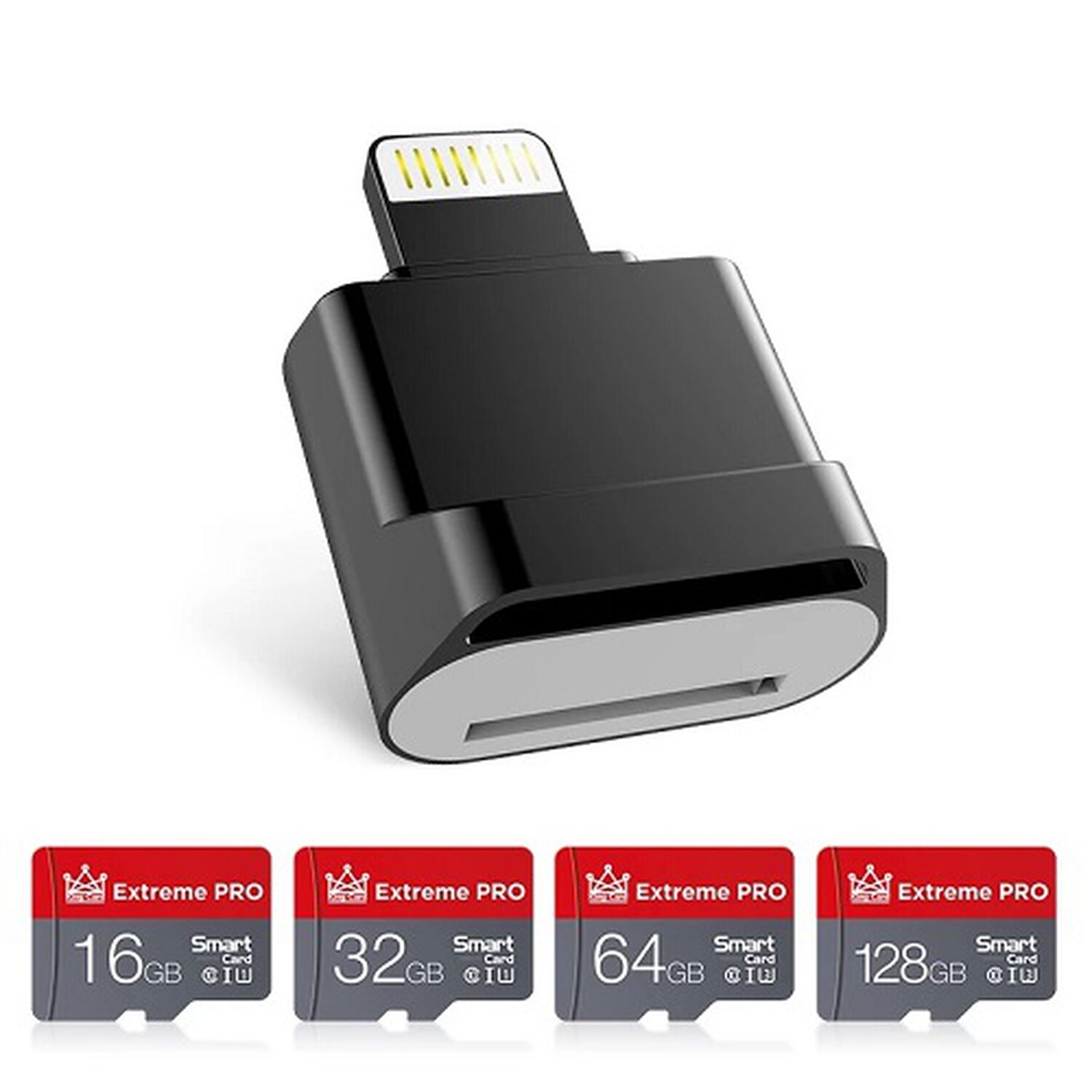 Adaptador Para Iphone Ligthning A Lector Tarjeta Memoria Para Iphone A Micro Sd image number 9.0