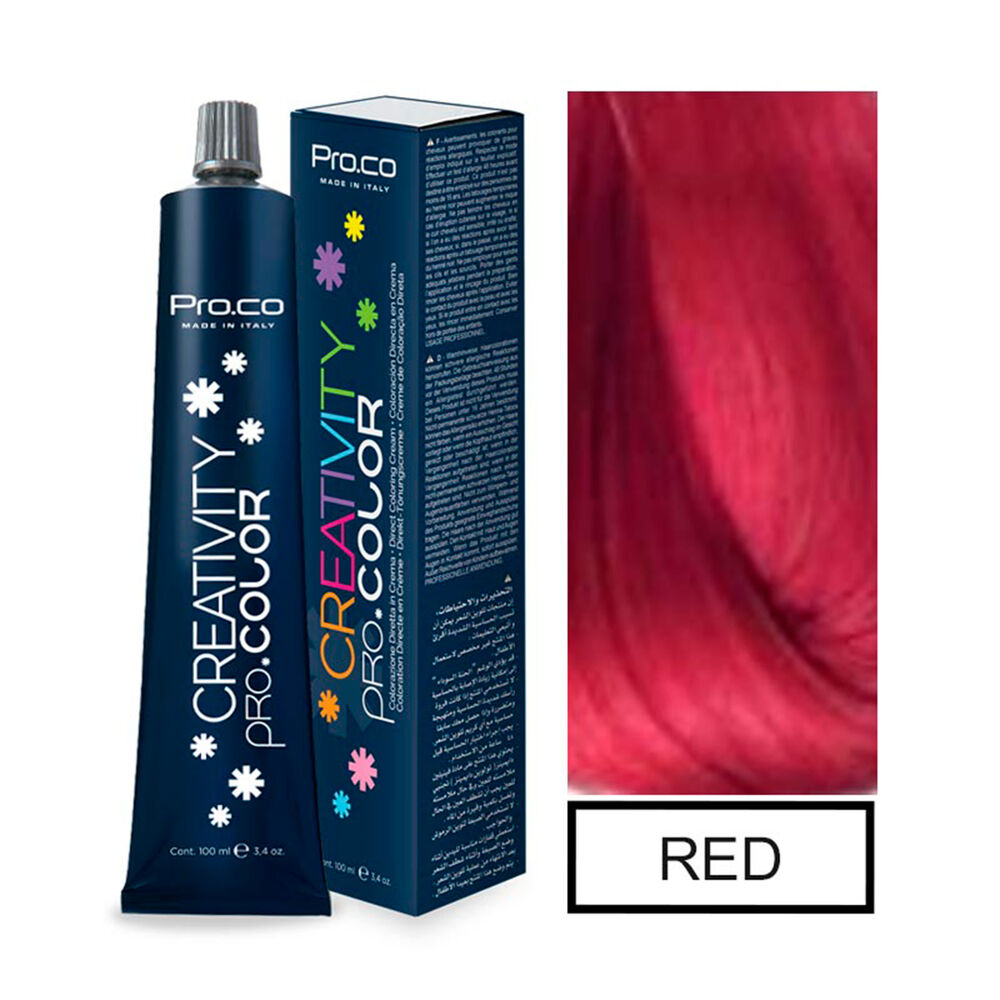 Creativity Procolor - Tintura Fantas&iacute;a Semipermanente Red 100 Ml image number 0.0