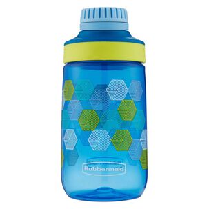 Botella Infantil Rubbermaid Tritan 414ml Hexagonos Azul