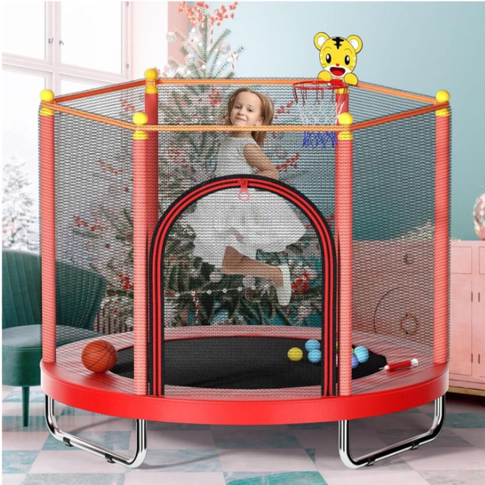 Cama El&aacute;stica Roja 150cm Con Barra + Juguetes Yep Home image number 6.0