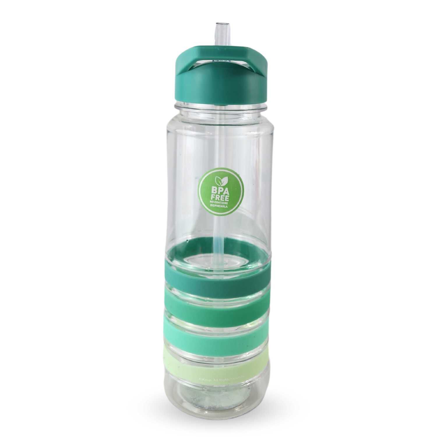 Botella Keep Bandas Colores 750ml Agua Bebidas Turquesa image number 2.0