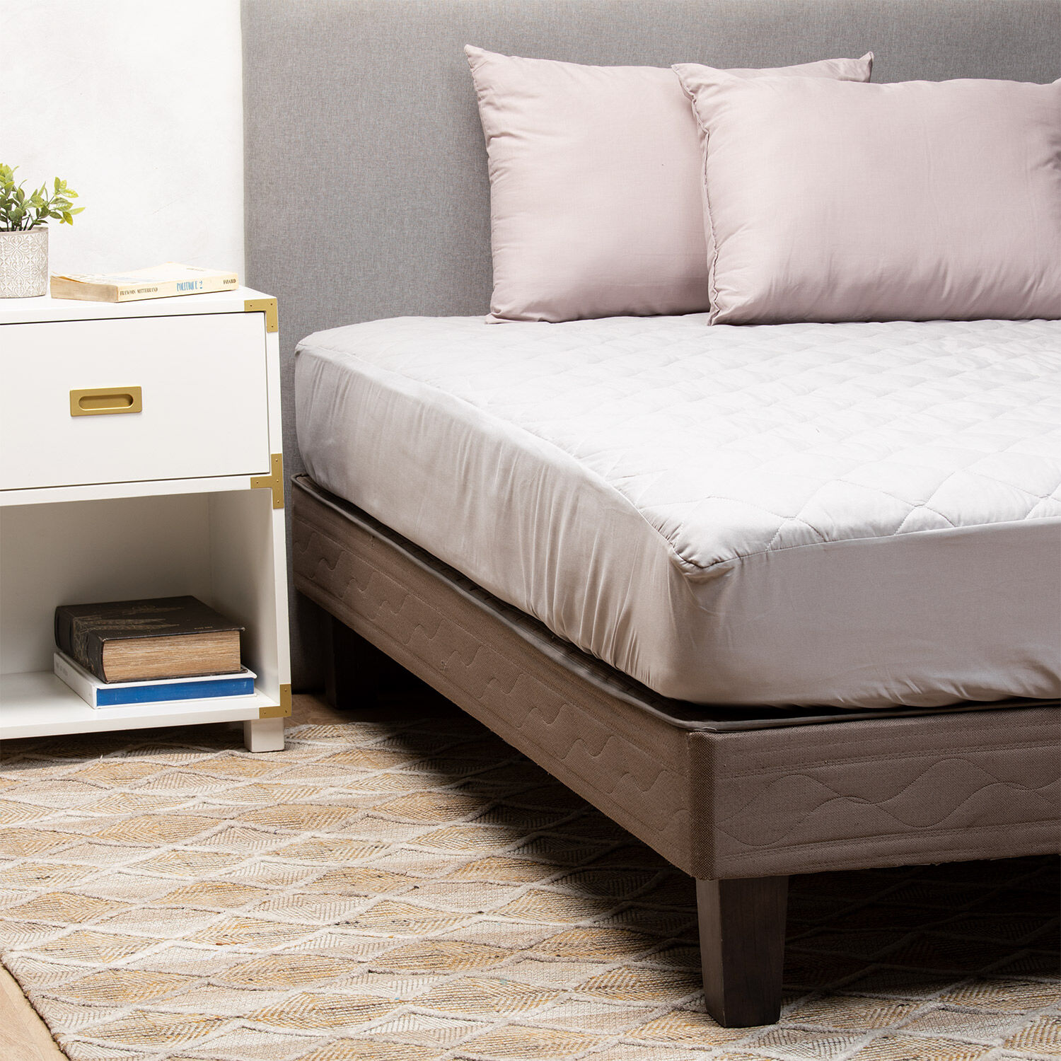 Pack 2 Almohadas Arthome Color Gris 50 X 70 Cm 144 Hilos image number 2.0