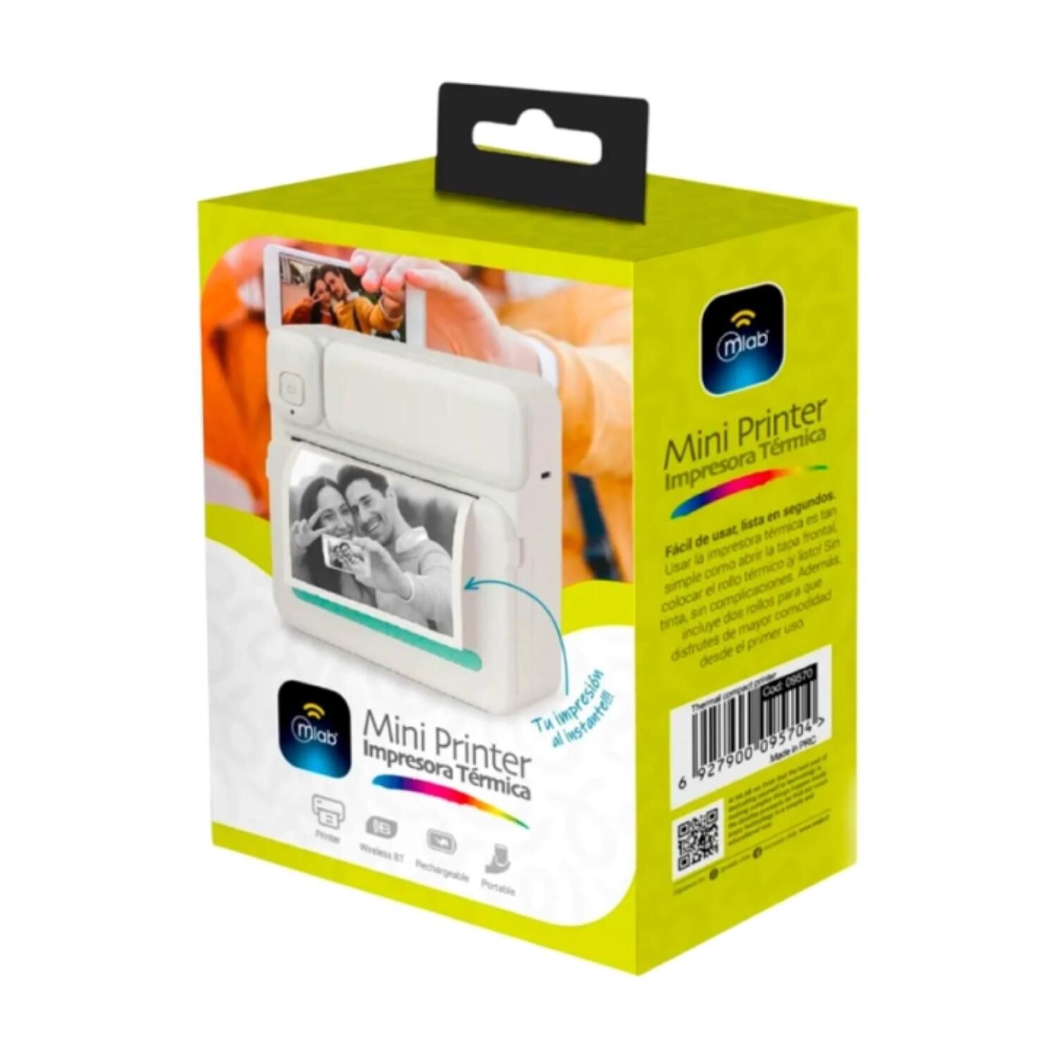 Impresora Termica Bluetooth Instantanea Recargable Mlab image number 3.0