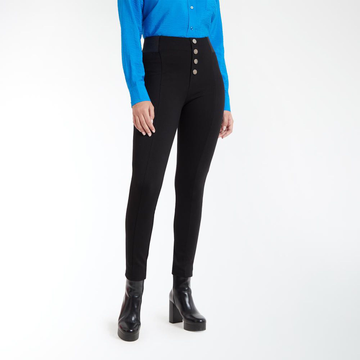 Leggins Botones Tiro Medio Regular Mujer Kimera image number 2.0