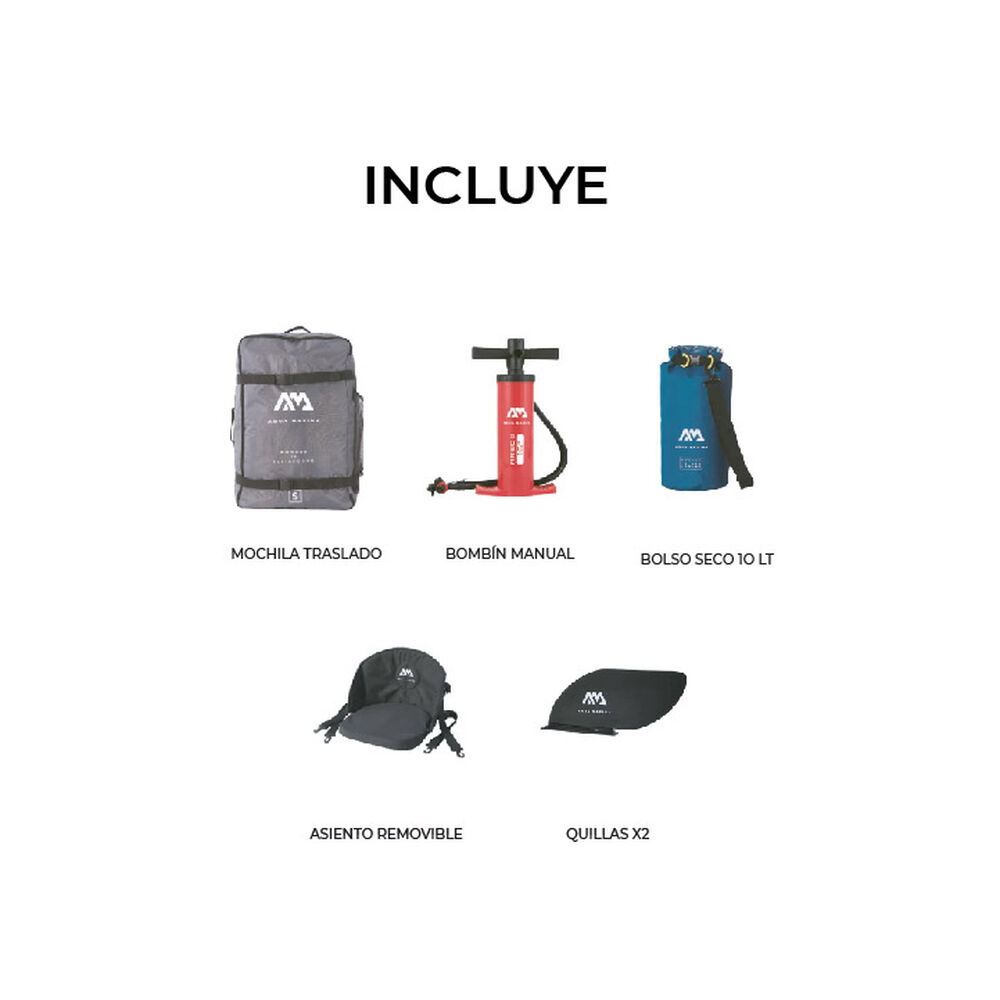 Kayak Inflable Steam Single / Kayak Aqua Marina image number 2.0