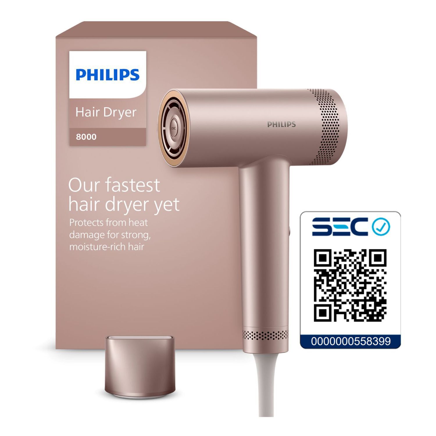 Secador De Pelo Philips I&oacute;nico Serie 8000 BHD837/00 Motor 100k RPM image number 9.0