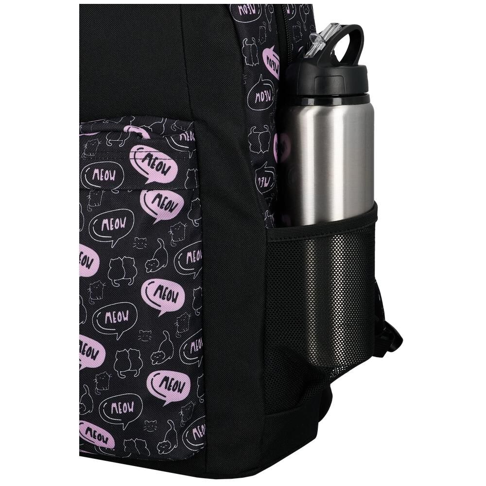 Megapack 6xt Mochila Ni&ntilde;a Xtrem Gatos Negro/morado image number 5.0
