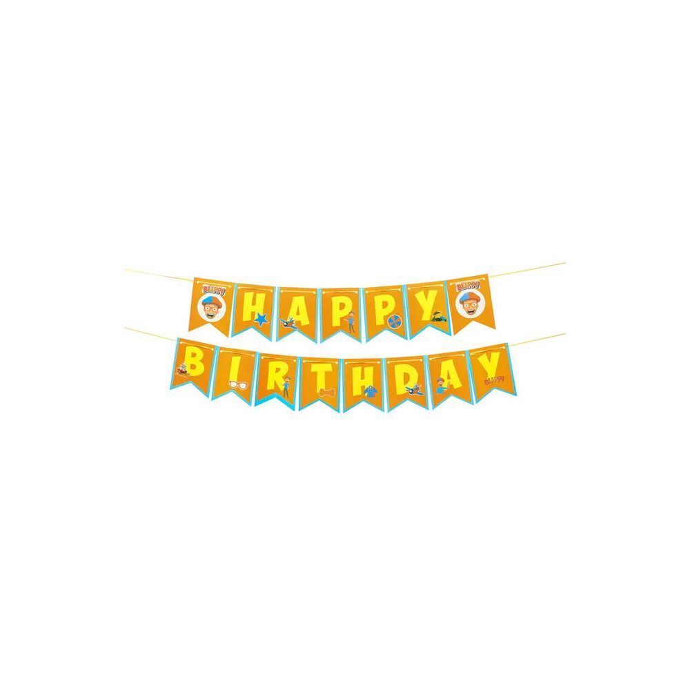Pack Cumplea&ntilde;os Blippi Globos Toppers Cinta, Cotillon Y Mas image number 1.0