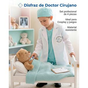 Disfraz Trajes De Doctor Cirujano Doctora Ni&ntilde;o Y Ni&ntilde;a Cosplay