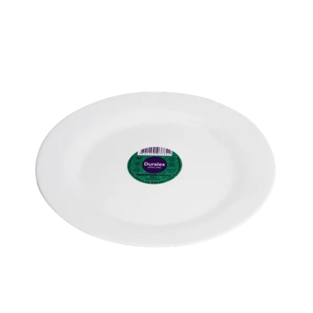 Plato Postre Opaline 19cm Marinex Vidrio Resistente Blanco image number 1.0