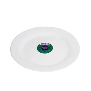 Plato Postre Opaline 19cm Marinex Vidrio Resistente Blanco