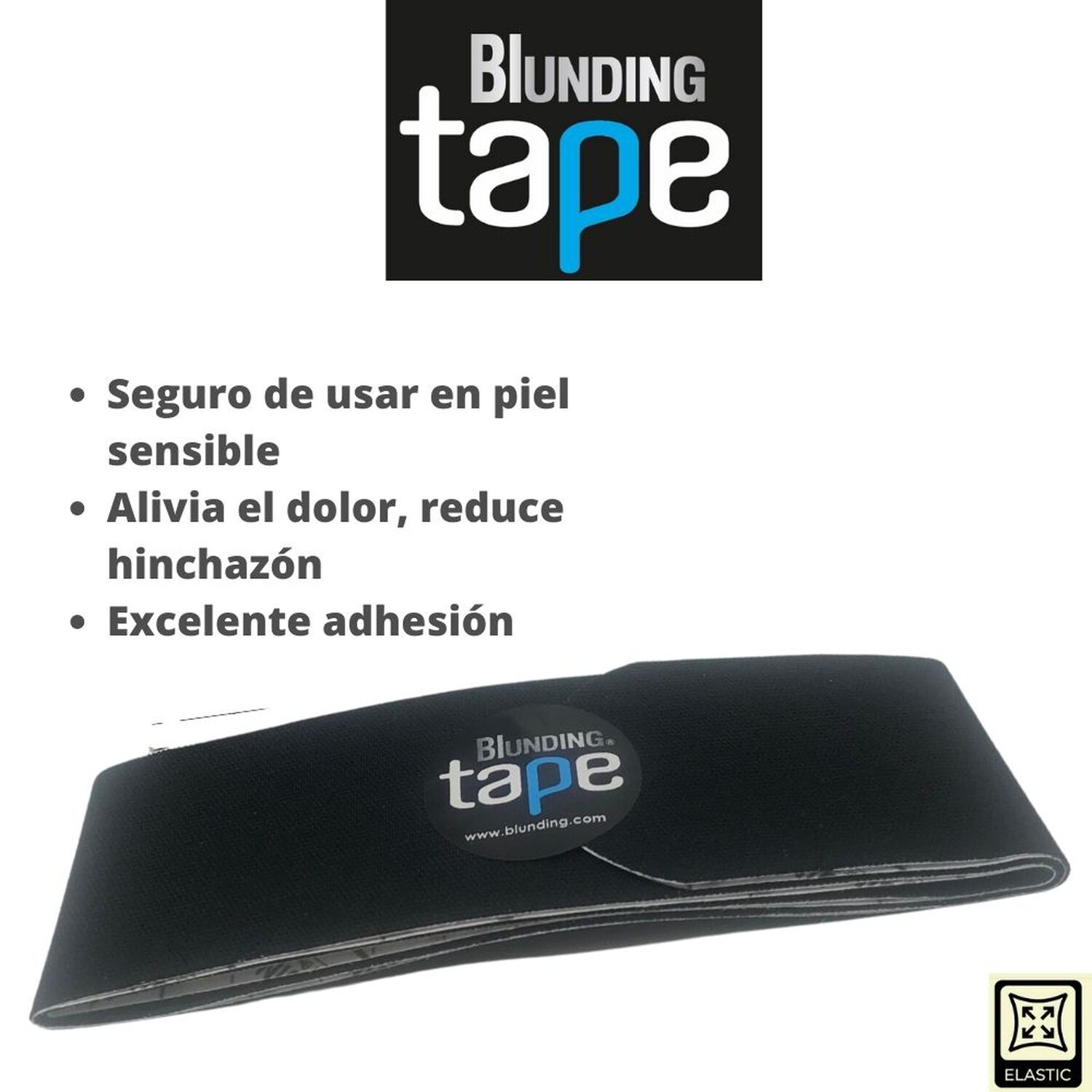 Blunding Tape Negro (sachet 5cm X 1 Mt) image number 2.0