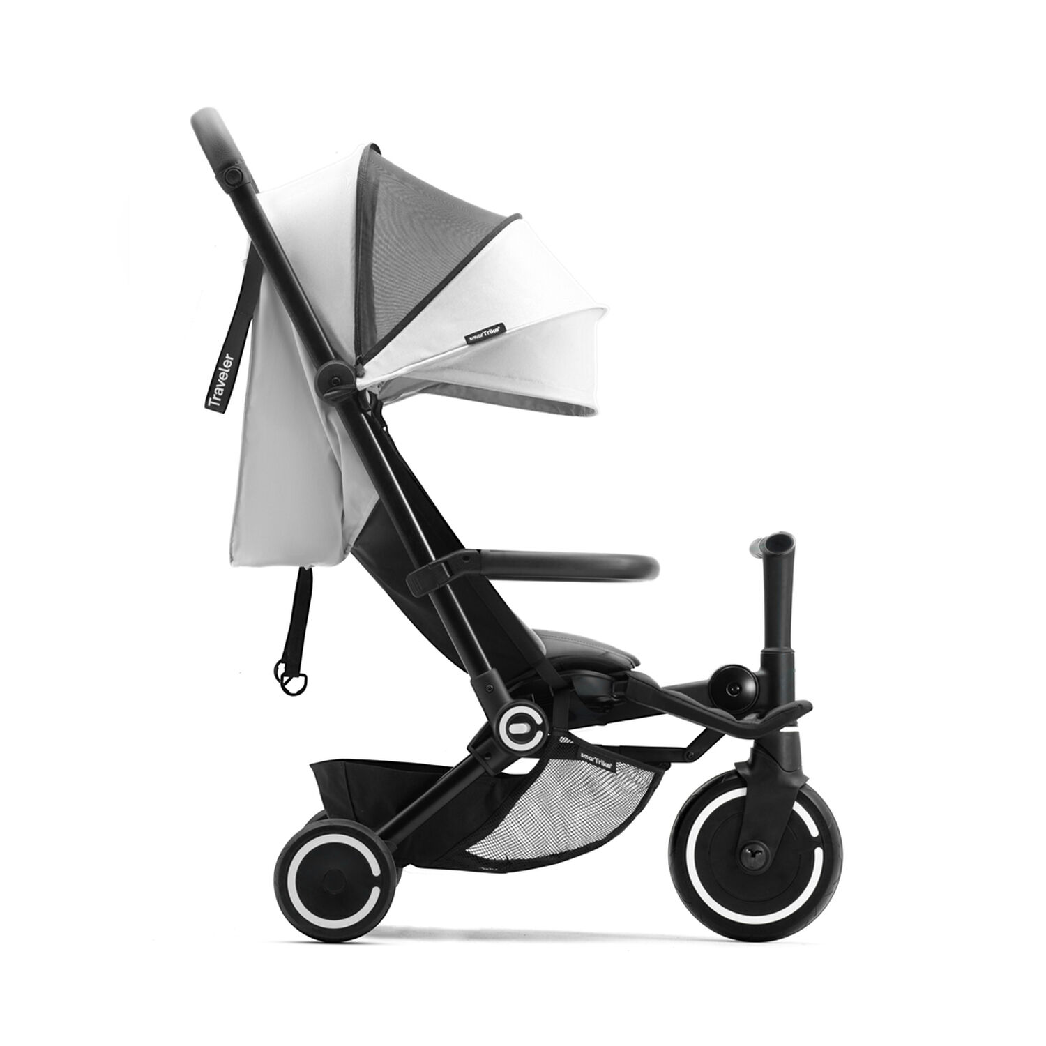Coche Triciclo Traveler Gris Claro image number 3.0