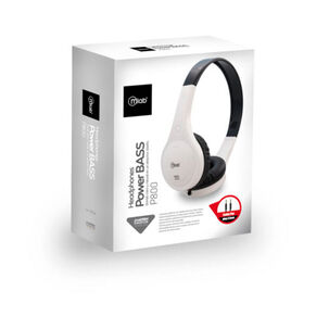 Audifonos Mlab P800 Headband Powerbass Jack 3.5mm Blanco