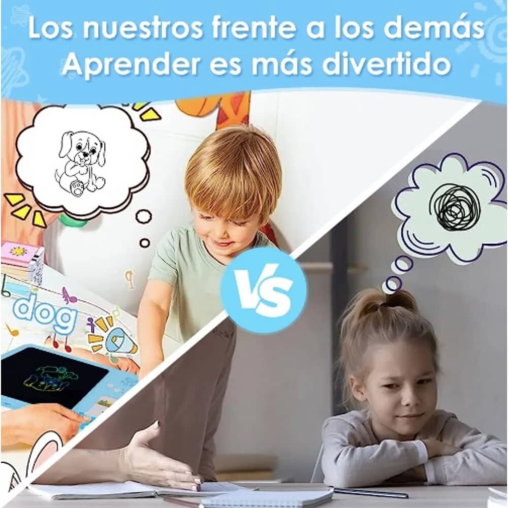 Tablero Did&aacute;ctico Con 255 Tarjetas Espa&ntilde;ol-ingl&eacute;s Para Ni&ntilde;os image number 4.0
