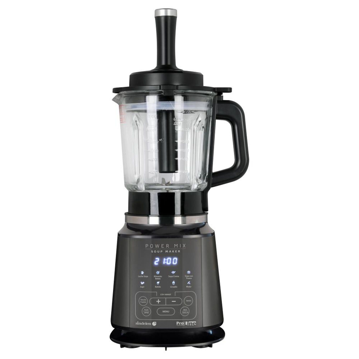 Licuadora Sindelen LCM-18000GF Power Mix / Soup Maker / 2 Litros / 900W image number 0.0